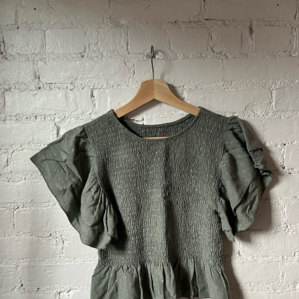 Elegant Green Women's Top